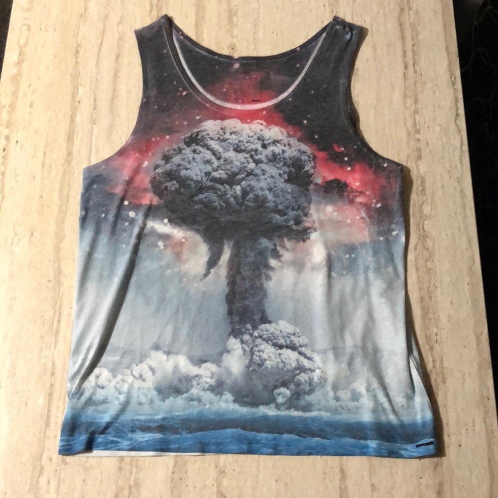 On The Byas | Mens | Size L | Blue and Pink | Tank